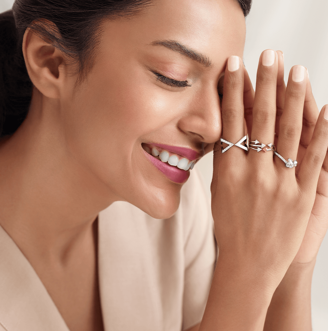 Buy Evara Platinum Ring With Single Diamond for Women JL PT 1041 Online in  India - Etsy