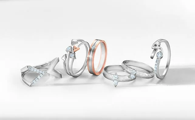 Ready to Ship - Ring Size 11, Designer Platinum Diamond Ring with Infi